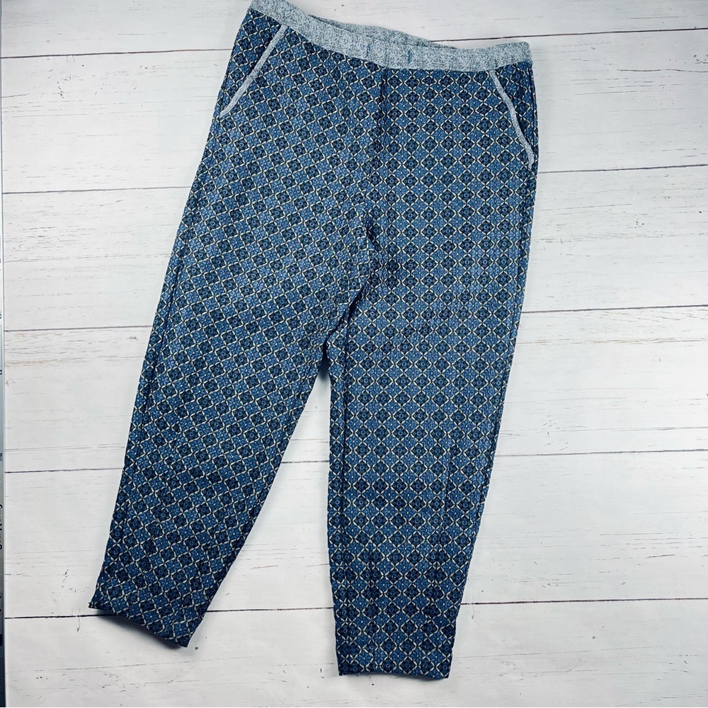 Free People Brocade Oversized Cropped Pants XS